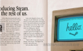 Steam Announcement Clue #4 - Old Apple Style advert with Mac computer and "Steam" and "rest of us" clear.
Could STEAM BE COMING TO MAC?