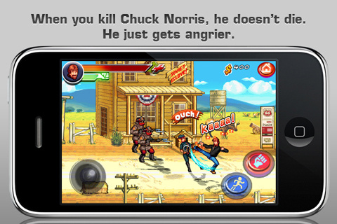 Chuck Norris Brings the Pain to iPhone