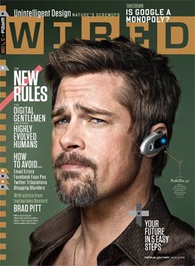 Brad Pitt in Wired August 2009