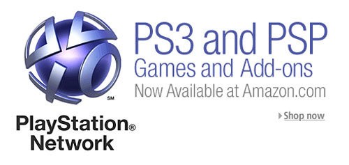 Playstation Network Downloads Available on Amazon
