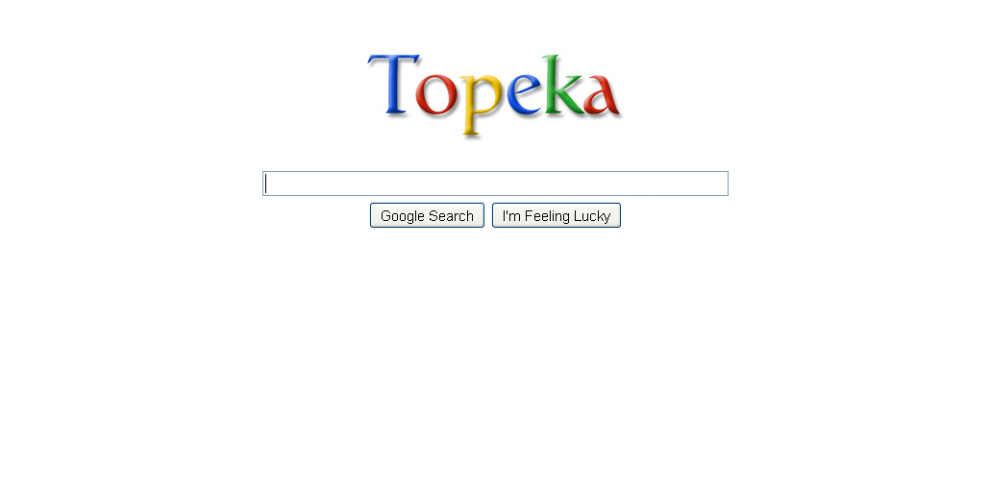 Google Becomes Topeka on April 1st