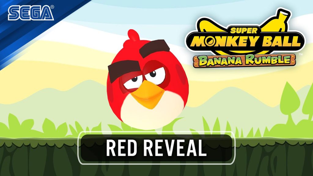 "Feathers Fly: Angry Birds' Red Joins the Fun in Super Monkey Ball Banana Rumble DLC!"