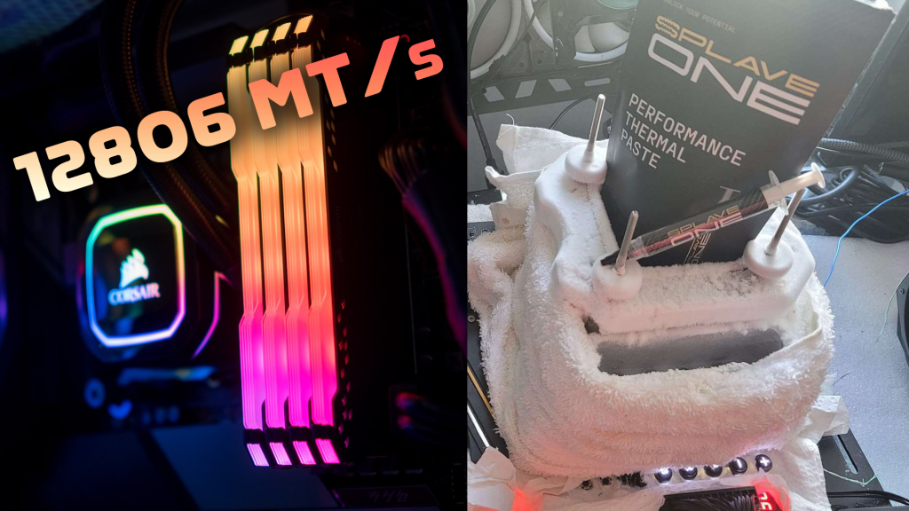 "Z890 Taichi OCF Shatters DDR5 Overclocking Records with a Staggering 12806 MT/s!"