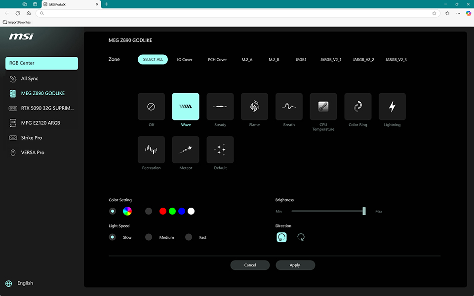 MSI Unveils Streamlined Web RGB Controls: Ditch the Bloatware for a Sleeker Setup!