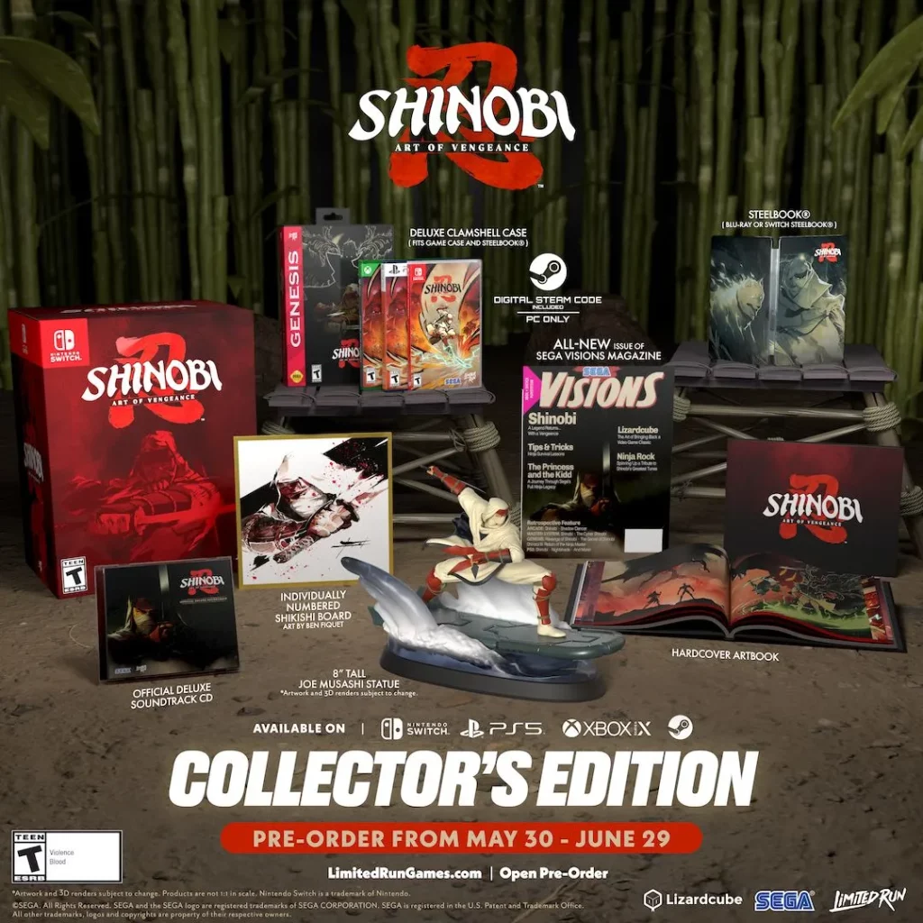 Unleash the Shadows: SHINOBI: Art of Vengeance Pre-Orders Launching May 30th at Limited Run Games!