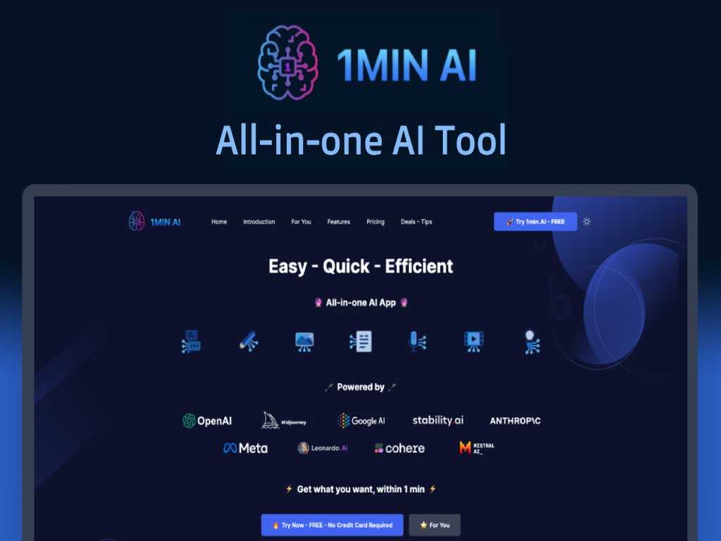 Save Over 80% on 1min.AI Email and Report Tools