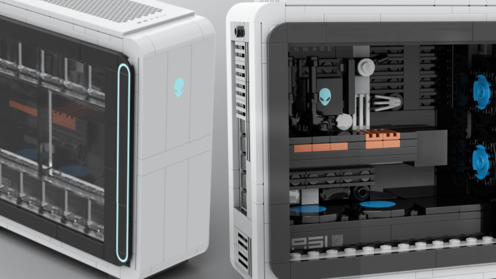 Alienware Bricked by Custom Lego Gaming PC
