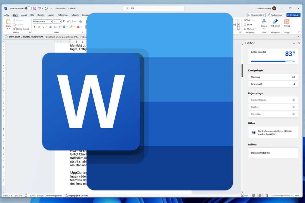 Using Word's Spike Tool for Cutting and Pasting Multiple Sections